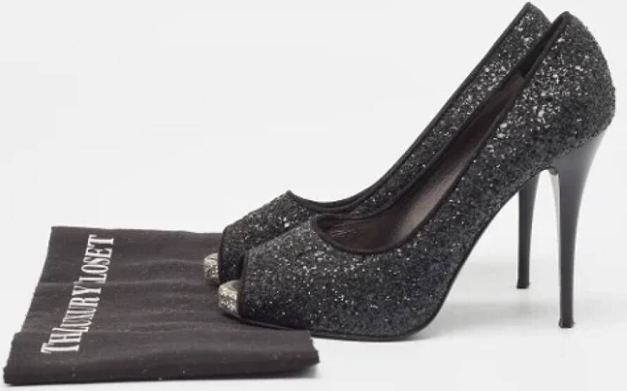 Giuseppe Zanotti Pre-owned Fabric heels Black Dames