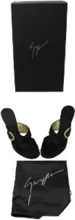 Giuseppe Zanotti Pre-owned Fabric sandals Black Dames