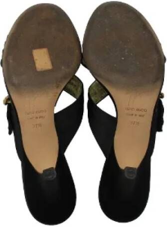 Giuseppe Zanotti Pre-owned Fabric sandals Black Dames