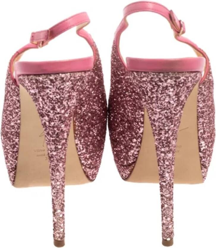 Giuseppe Zanotti Pre-owned Fabric sandals Pink Dames