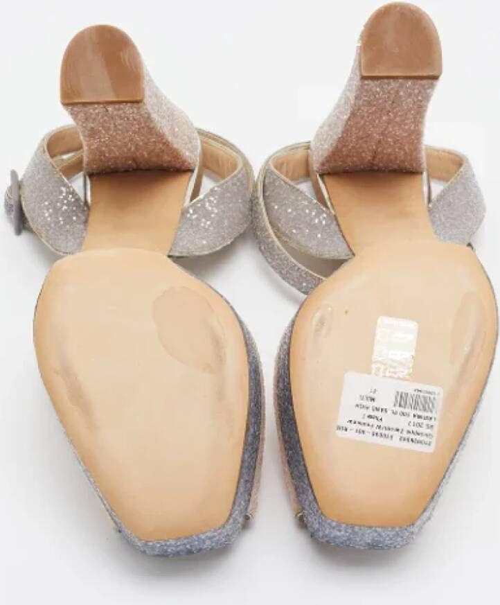 Giuseppe Zanotti Pre-owned Fabric sandals Pink Dames