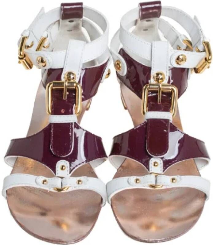 Giuseppe Zanotti Pre-owned Fabric sandals White Dames