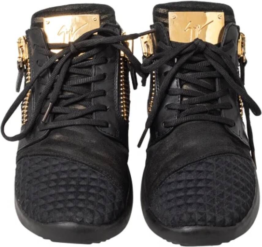 Giuseppe Zanotti Pre-owned Fabric sneakers Black Dames