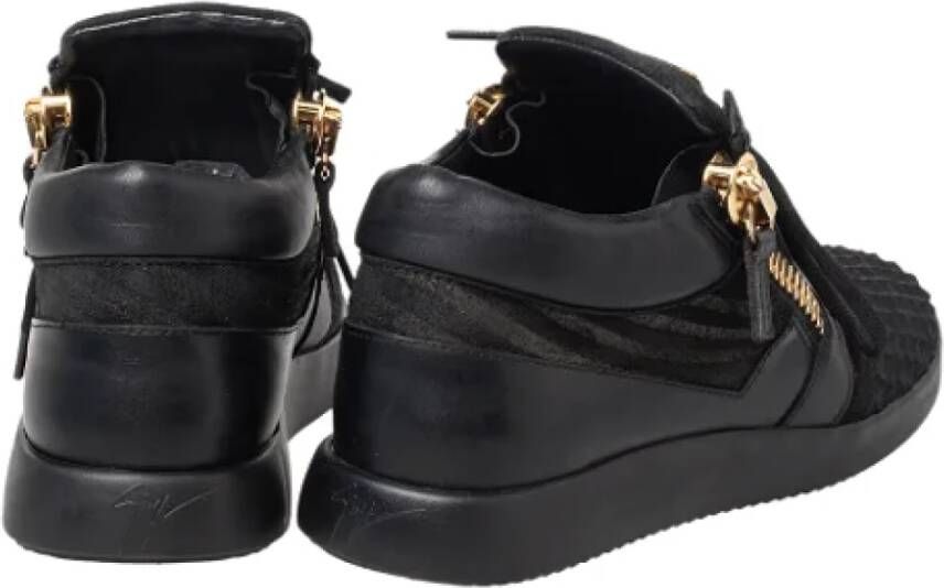 Giuseppe Zanotti Pre-owned Fabric sneakers Black Dames