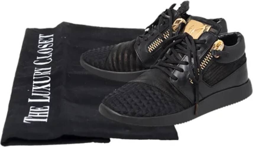 Giuseppe Zanotti Pre-owned Fabric sneakers Black Dames