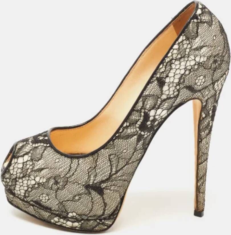 Giuseppe Zanotti Pre-owned Lace heels Black Dames