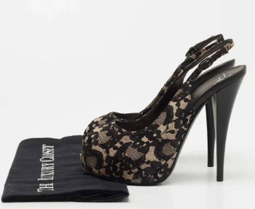 Giuseppe Zanotti Pre-owned Lace heels Black Dames