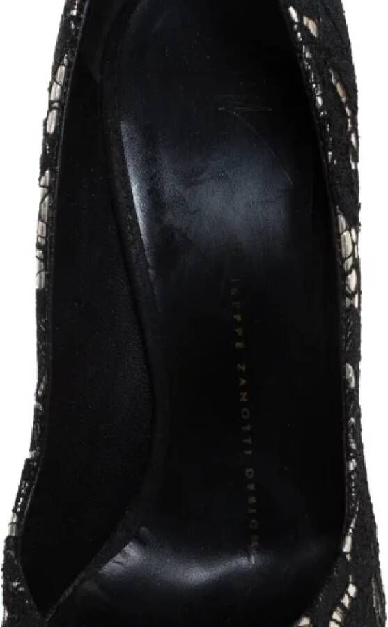 Giuseppe Zanotti Pre-owned Lace heels Gray Dames