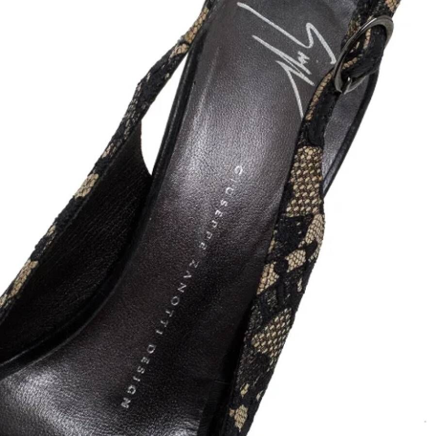 Giuseppe Zanotti Pre-owned Lace sandals Black Dames