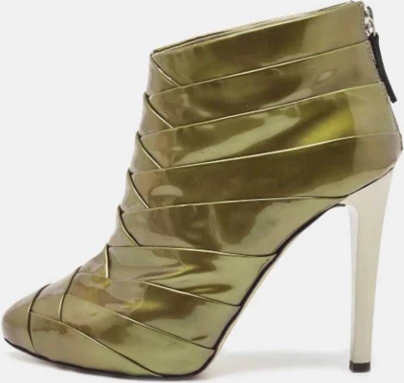 Giuseppe Zanotti Pre-owned Leather boots Green Dames