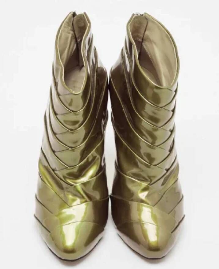 Giuseppe Zanotti Pre-owned Leather boots Green Dames