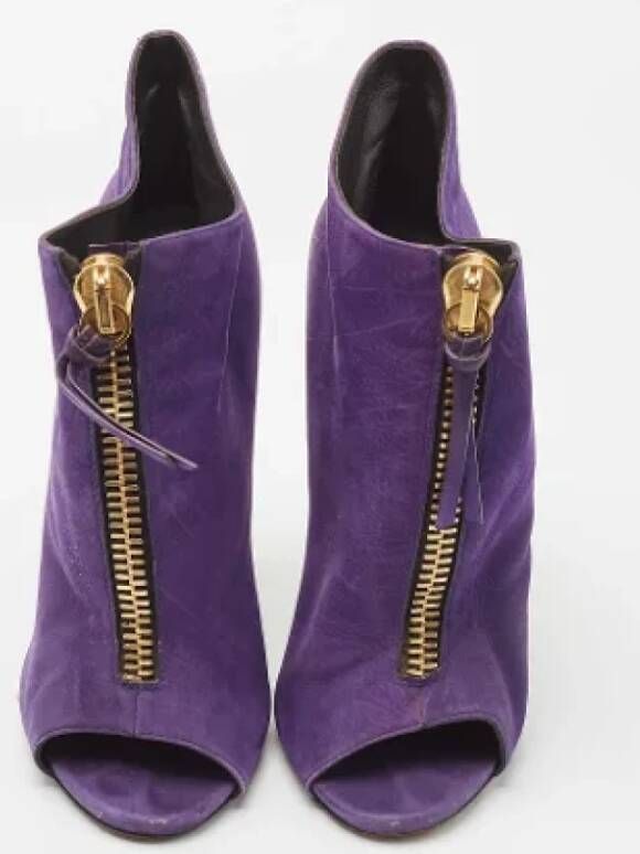 Giuseppe Zanotti Pre-owned Leather boots Purple Dames