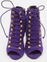Giuseppe Zanotti Pre-owned Leather boots Purple Dames - Thumbnail 3