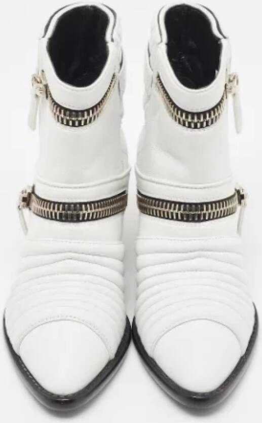 Giuseppe Zanotti Pre-owned Leather boots White Dames