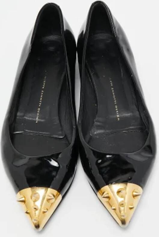 Giuseppe Zanotti Pre-owned Leather flats Black Dames