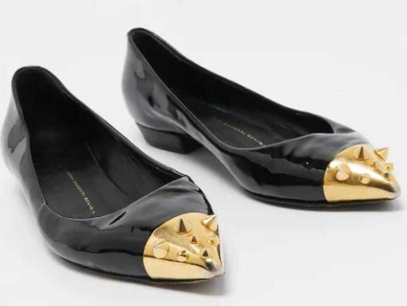 Giuseppe Zanotti Pre-owned Leather flats Black Dames