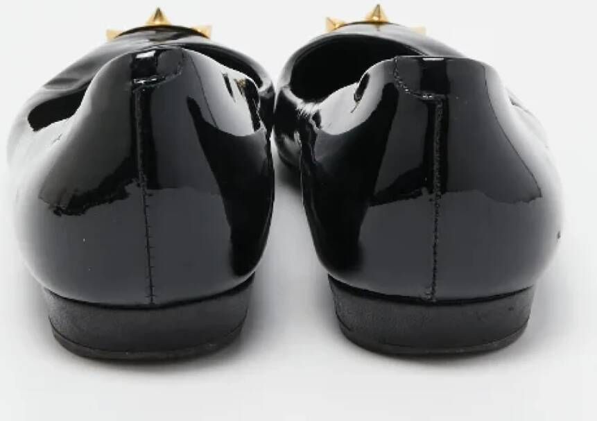 Giuseppe Zanotti Pre-owned Leather flats Black Dames