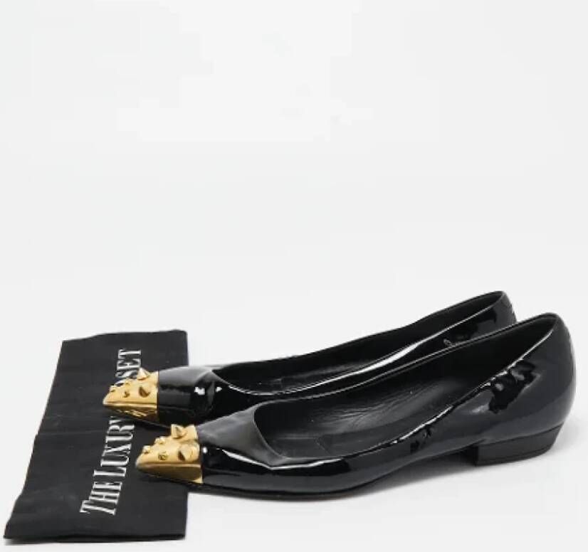 Giuseppe Zanotti Pre-owned Leather flats Black Dames