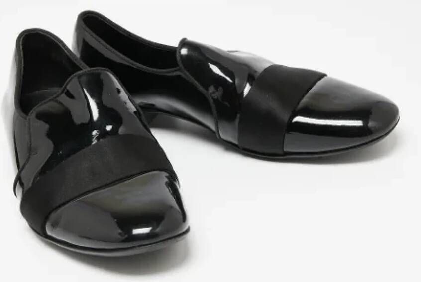 Giuseppe Zanotti Pre-owned Leather flats Black Dames