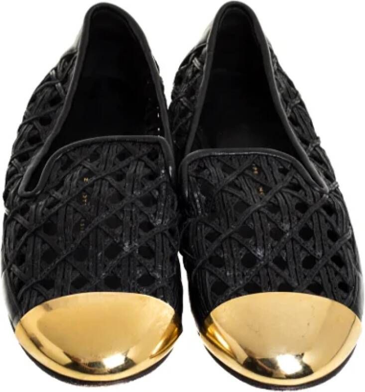 Giuseppe Zanotti Pre-owned Leather flats Black Dames