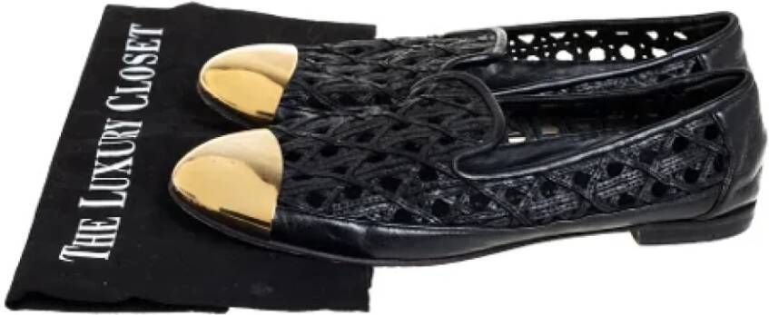 Giuseppe Zanotti Pre-owned Leather flats Black Dames