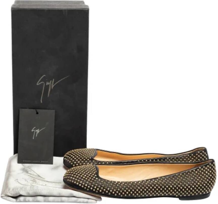 Giuseppe Zanotti Pre-owned Leather flats Black Dames