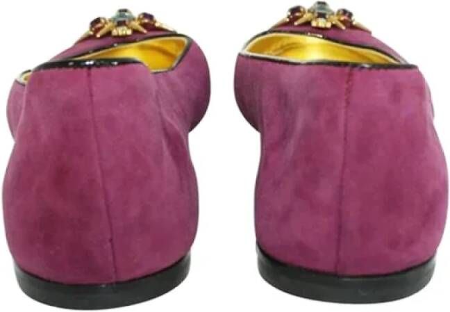 Giuseppe Zanotti Pre-owned Leather flats Pink Dames