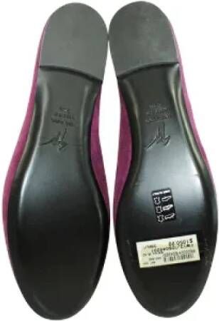 Giuseppe Zanotti Pre-owned Leather flats Pink Dames