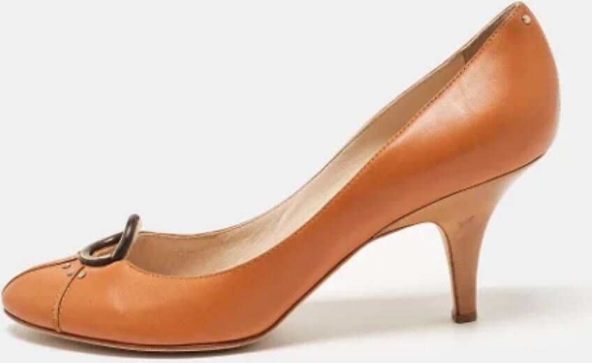 Giuseppe Zanotti Pre-owned Leather heels Beige Dames