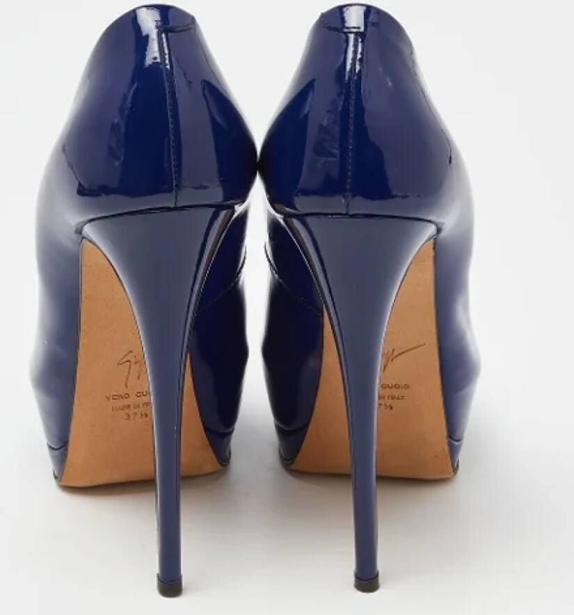 Giuseppe Zanotti Pre-owned Leather heels Blue Dames