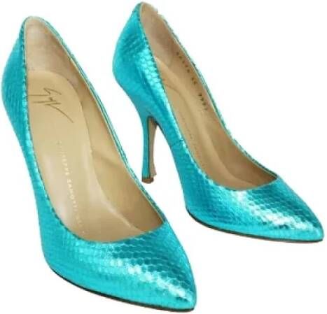 Giuseppe Zanotti Pre-owned Leather heels Blue Dames