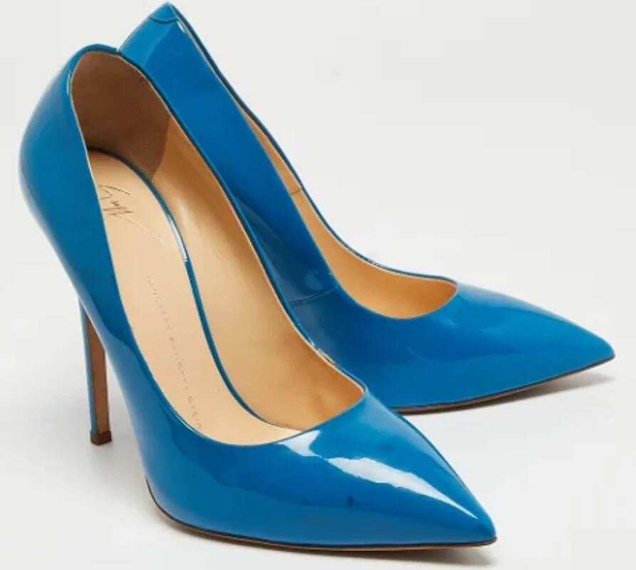 Giuseppe Zanotti Pre-owned Leather heels Blue Dames