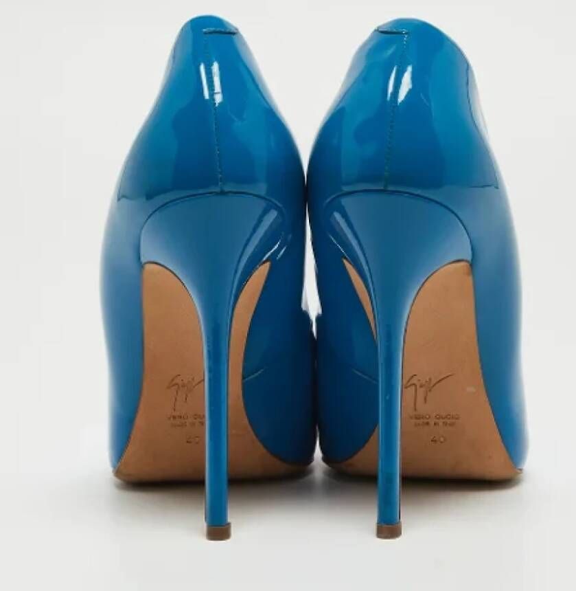 Giuseppe Zanotti Pre-owned Leather heels Blue Dames