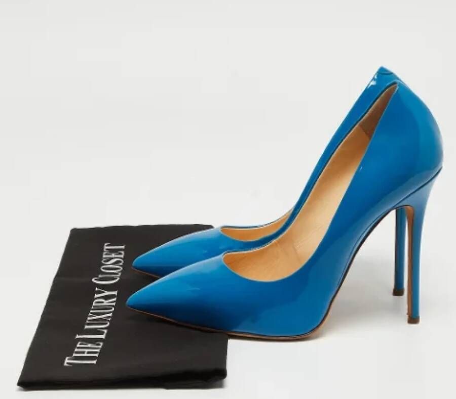 Giuseppe Zanotti Pre-owned Leather heels Blue Dames