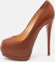 Giuseppe Zanotti Pre-owned Leather heels Brown Dames - Thumbnail 2
