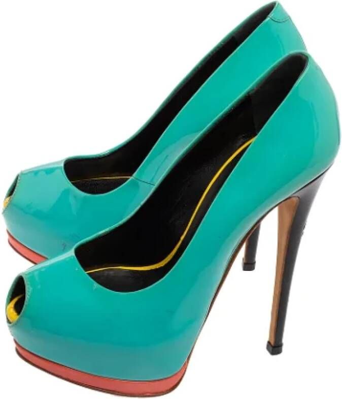 Giuseppe Zanotti Pre-owned Leather heels Green Dames