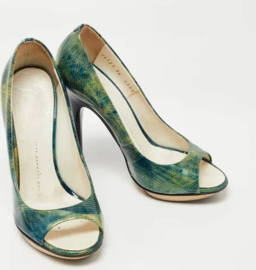 Giuseppe Zanotti Pre-owned Leather heels Green Dames