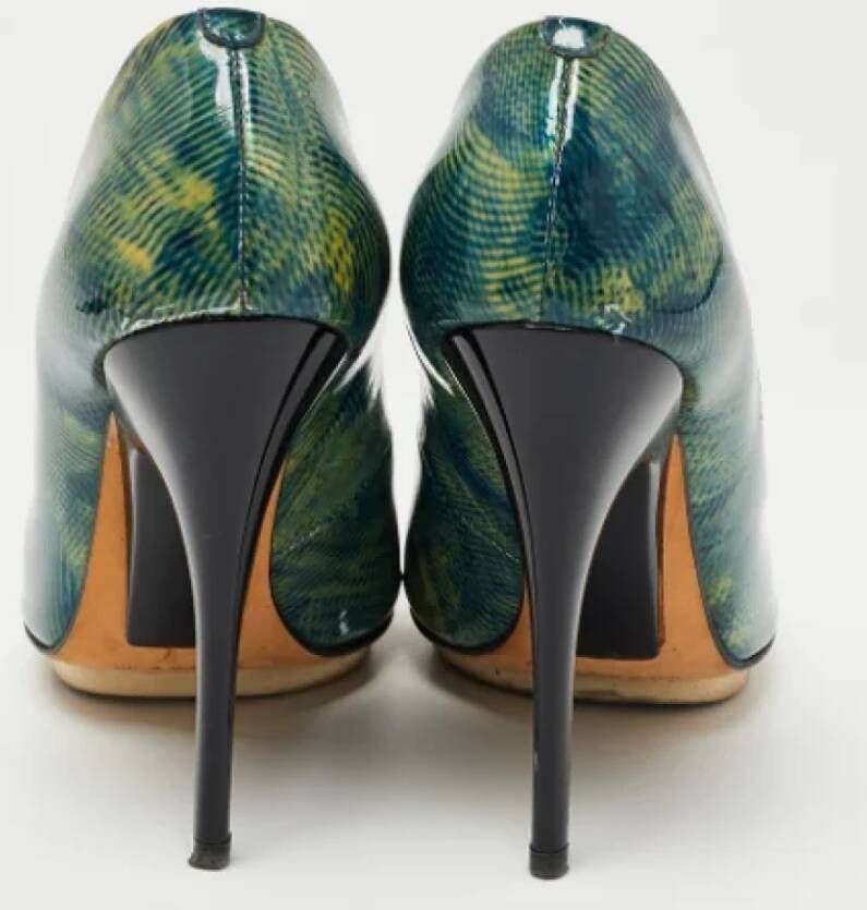 Giuseppe Zanotti Pre-owned Leather heels Green Dames