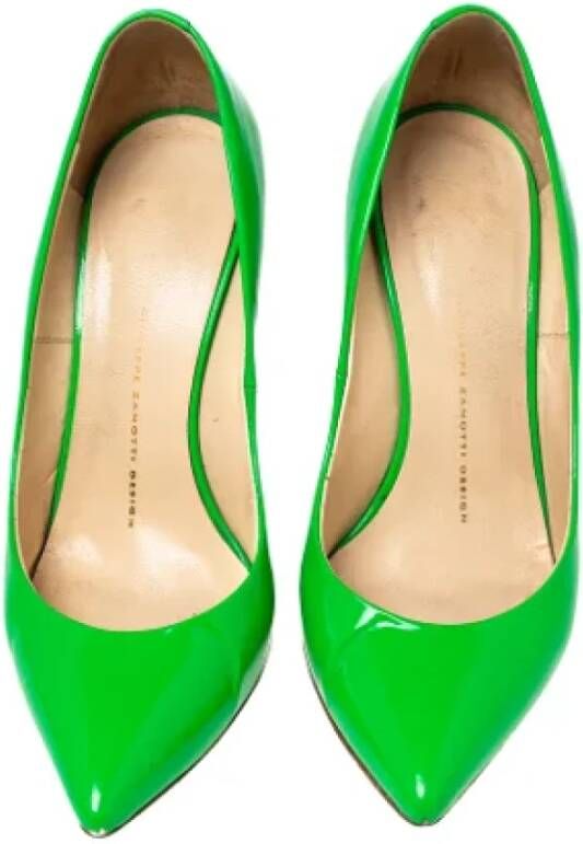 Giuseppe Zanotti Pre-owned Leather heels Green Dames