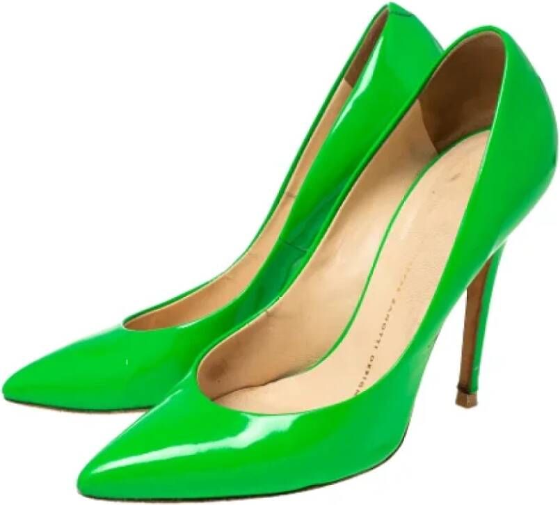 Giuseppe Zanotti Pre-owned Leather heels Green Dames