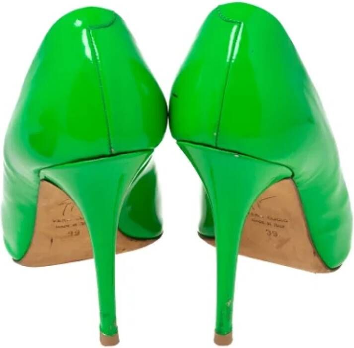 Giuseppe Zanotti Pre-owned Leather heels Green Dames