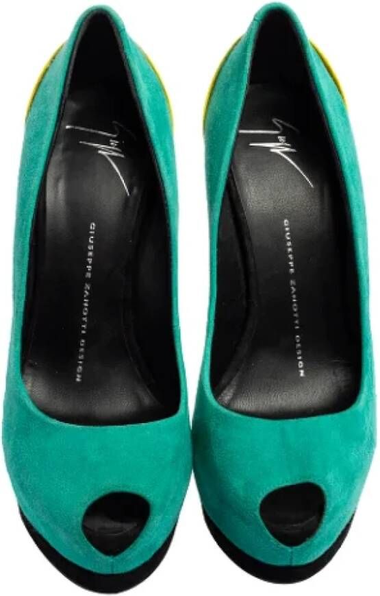 Giuseppe Zanotti Pre-owned Leather heels Green Dames