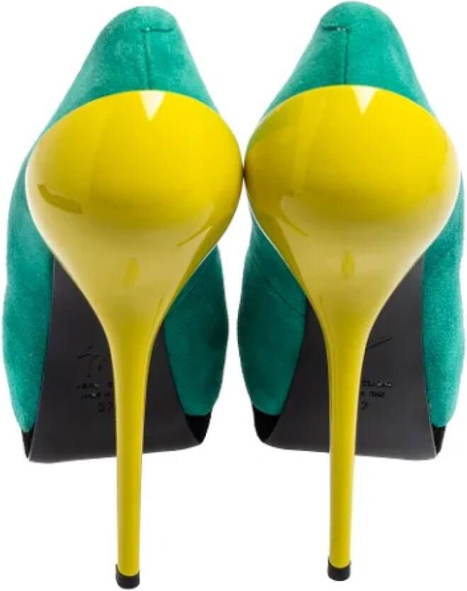 Giuseppe Zanotti Pre-owned Leather heels Green Dames