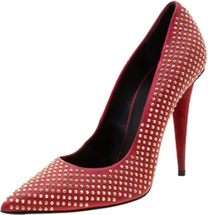 Giuseppe Zanotti Pre-owned Leather heels Red Dames