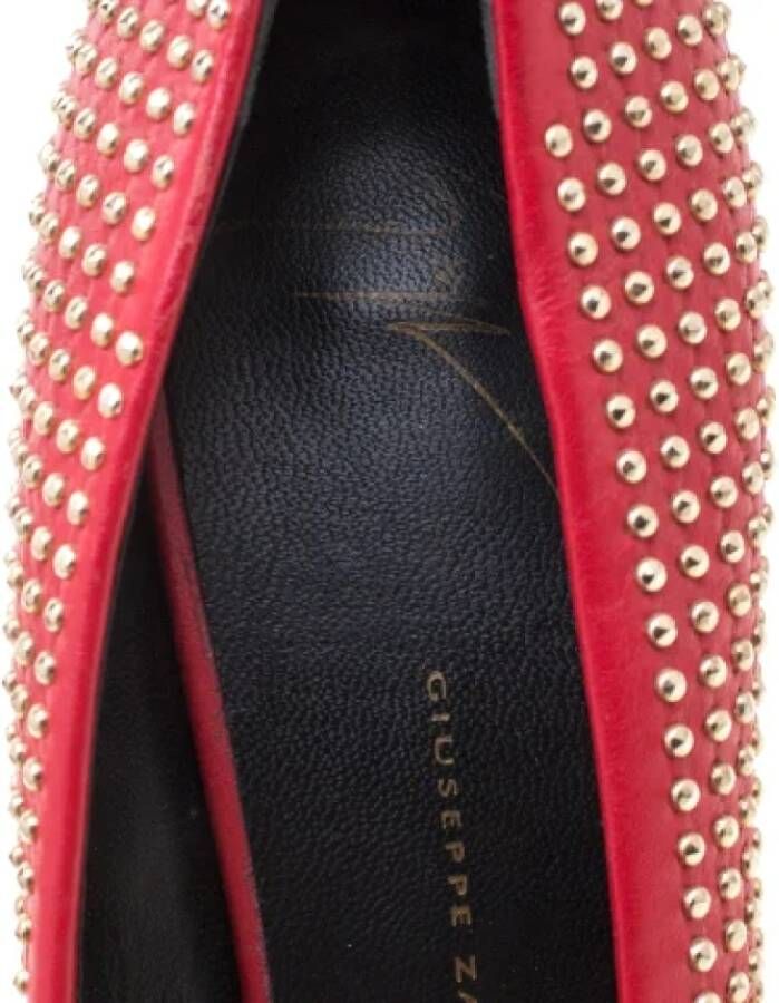 Giuseppe Zanotti Pre-owned Leather heels Red Dames