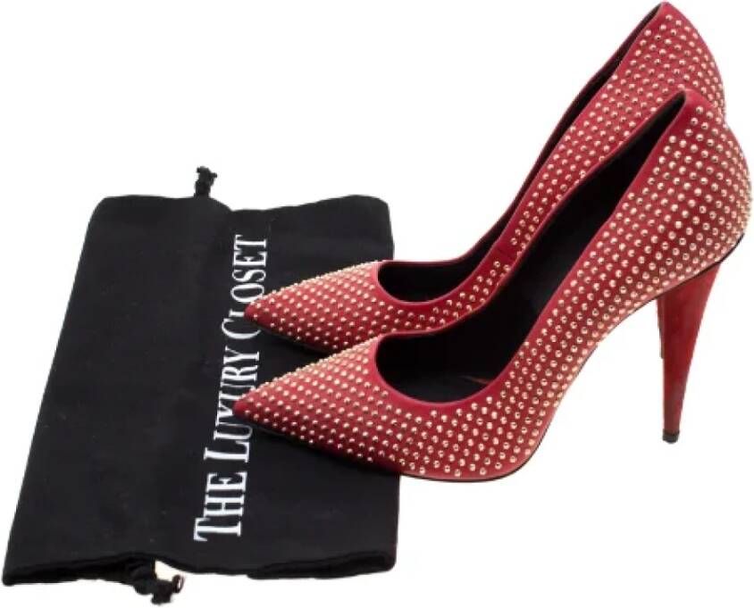 Giuseppe Zanotti Pre-owned Leather heels Red Dames