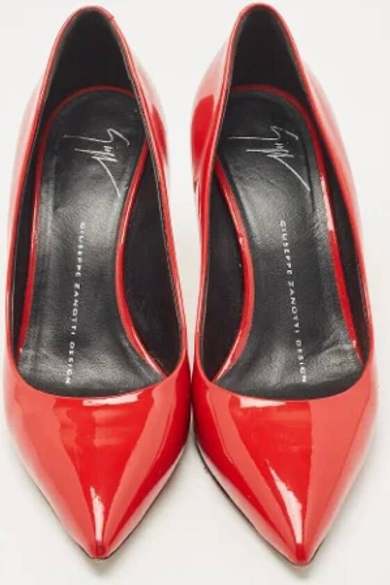 Giuseppe Zanotti Pre-owned Leather heels Red Dames