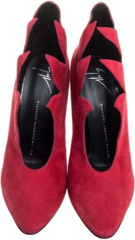 Giuseppe Zanotti Pre-owned Leather heels Red Dames