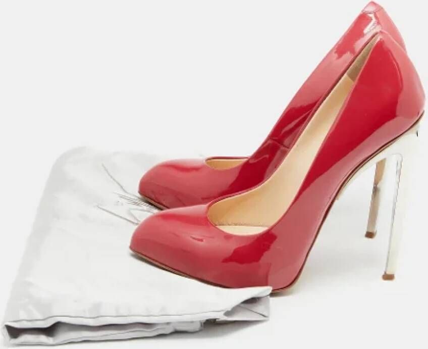 Giuseppe Zanotti Pre-owned Leather heels Red Dames