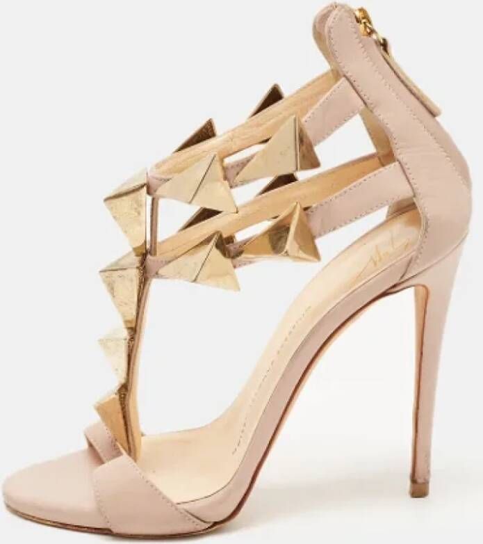 Giuseppe Zanotti Pre-owned Leather sandals Beige Dames